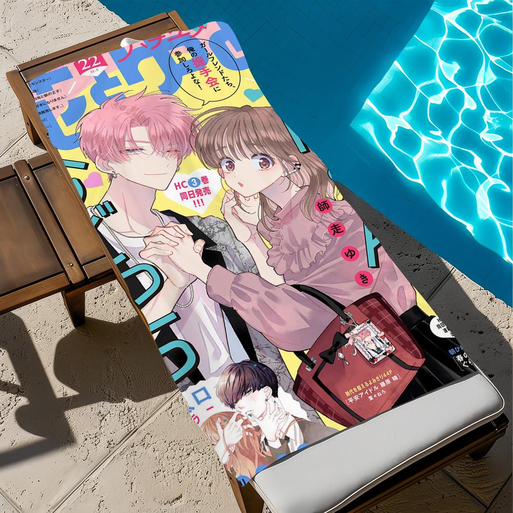 Anime T-tamon-kun cute I-lma Dotchi Towel Beach Quick Dry Soft Pool Towels Gift for Travel Gym Shower Camping sports