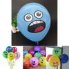 Entzückende Smiley Latexballons mit großen Augen 12 Zoll Bunt Dekoratives Party-Paket