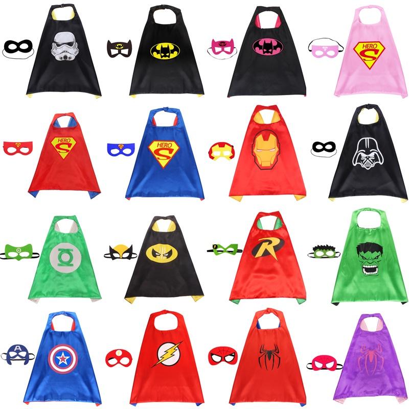 Superhero Cloak Adult Children Cape With Mask For Ultimate Halloween Costume Experience