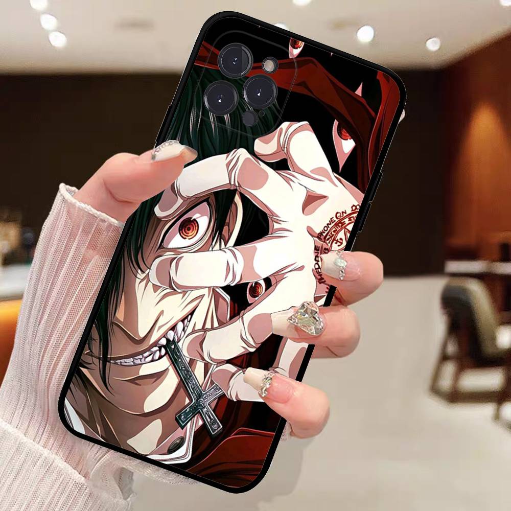 Horror Anime Hellsing Phone Case For IPhone 14 Plus 13 Mini 11 16 15 17 Pro Max Protection Shockproof
