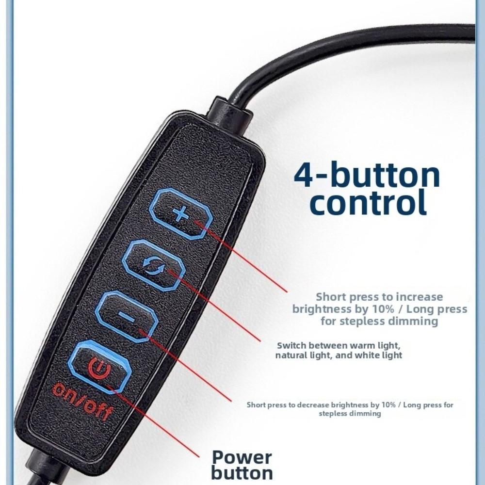 PVC USB Lamp Power Cord 5V USB Puck Light Dimmable LED Light Switch Cord For Outdoor Home