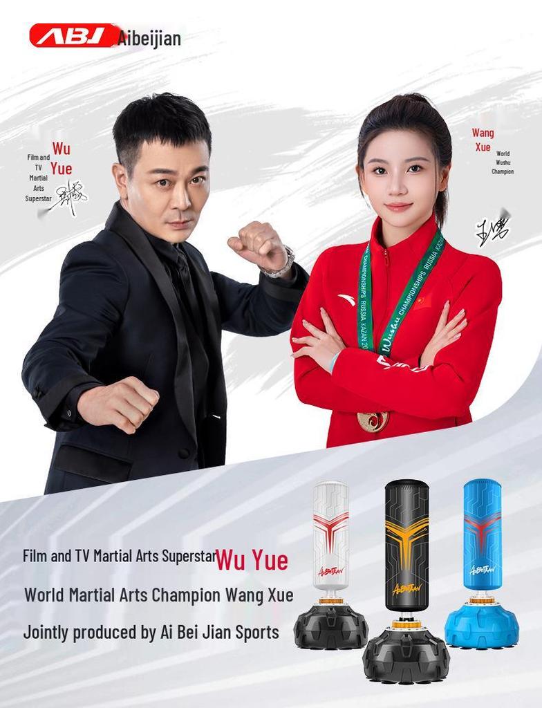 Aibeijian Stand-Up Punching Bag for Adults & Kids - Boxing, Taekwondo Training Roly-Poly Bag
