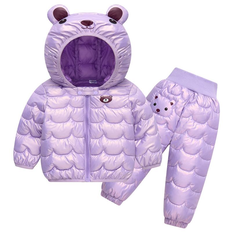 Children's Cotton-padded Jacket Set Children's Winter Coat Cotton-padded Jacket Cotton-padded Pants Two-piece Set