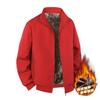 Men's Plus Size Winter Cotton Jacket for Middle-Aged & Elderly Dads, Velvet Lined, Thickened, Padded, Stand-up Collar