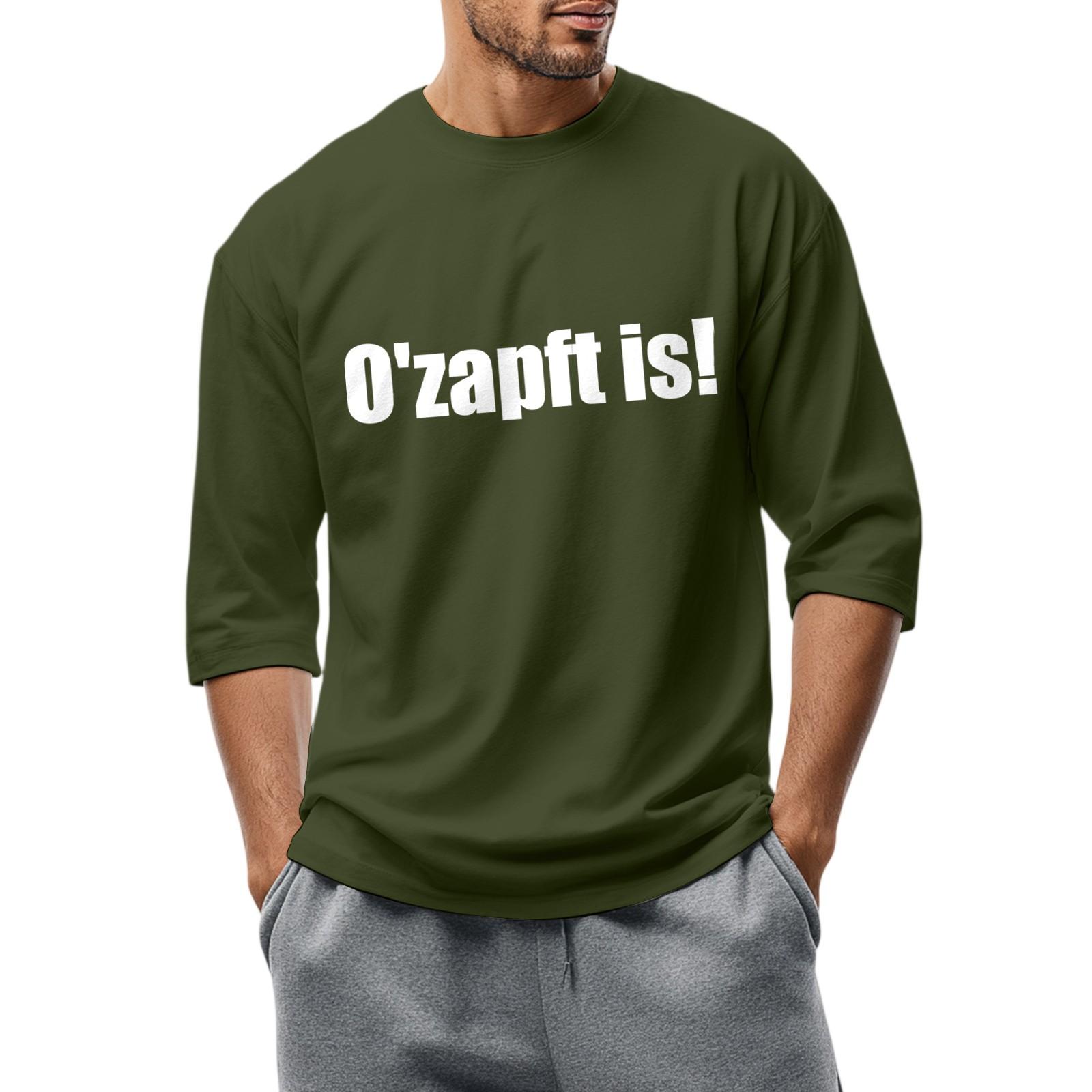 

Мужская модная повседневная футболка с круглым вырезом и рукавом три четверти M