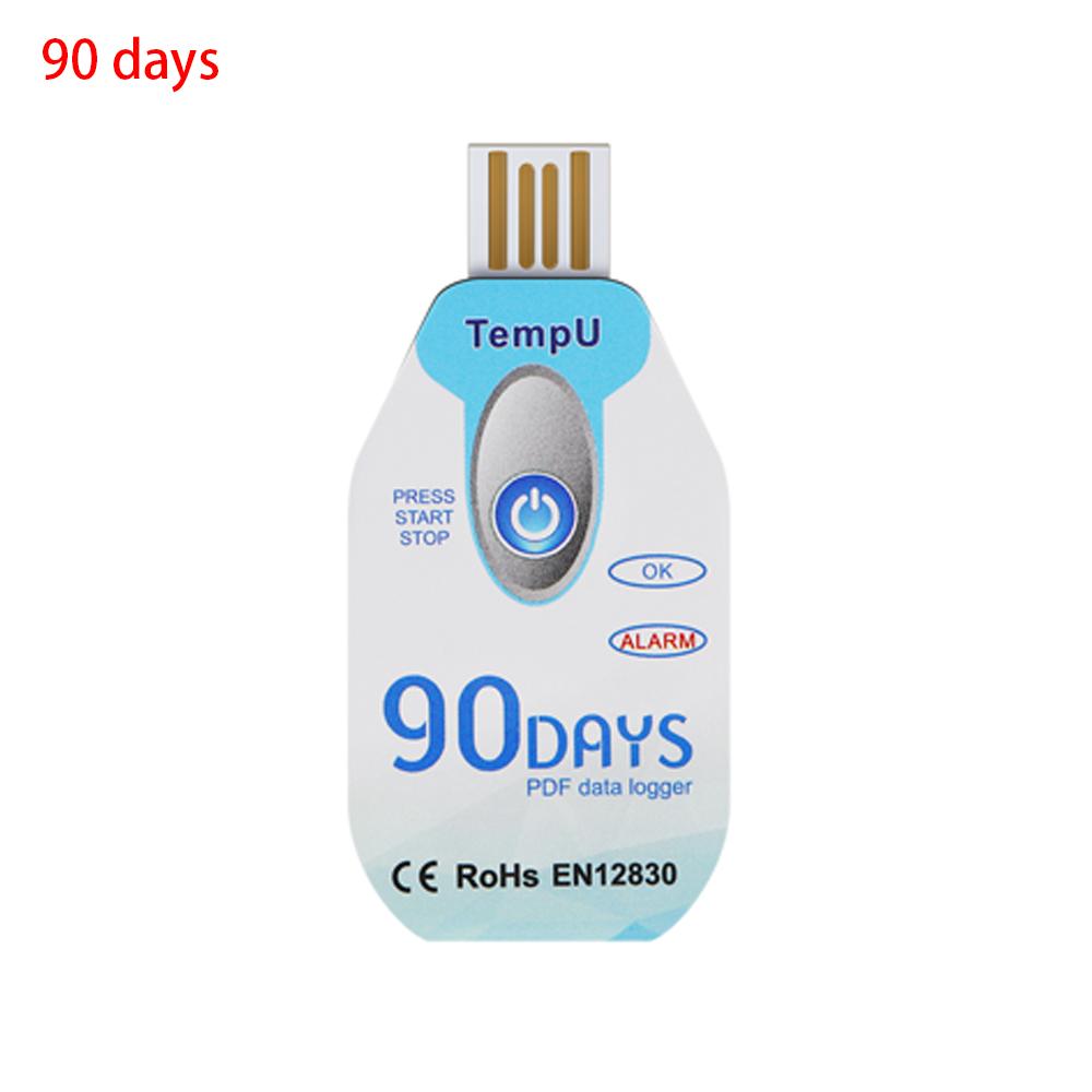 5 Pcs USB Humidity Temperature Data Logger Thermometer 14400 Points RH TEMP Recorder PDF Report 30/60/90 Days Disposable