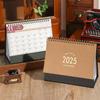 2025 English Desk Calendar Morandi No Print Cross-border Calendar Desktop Open Memo Ornament