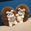 23-40cm Cute Top Student Hedgehog Plush Doll Kawaii Stuffed Animals Soft Kids Plushies Toys for Girls Birthday Gifts Home Decor
