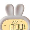 Night Light Large Screen Display Snooze Bunny Bedside Clock Kids Digital Alarm Clock for Children Boys Girls Toddlers