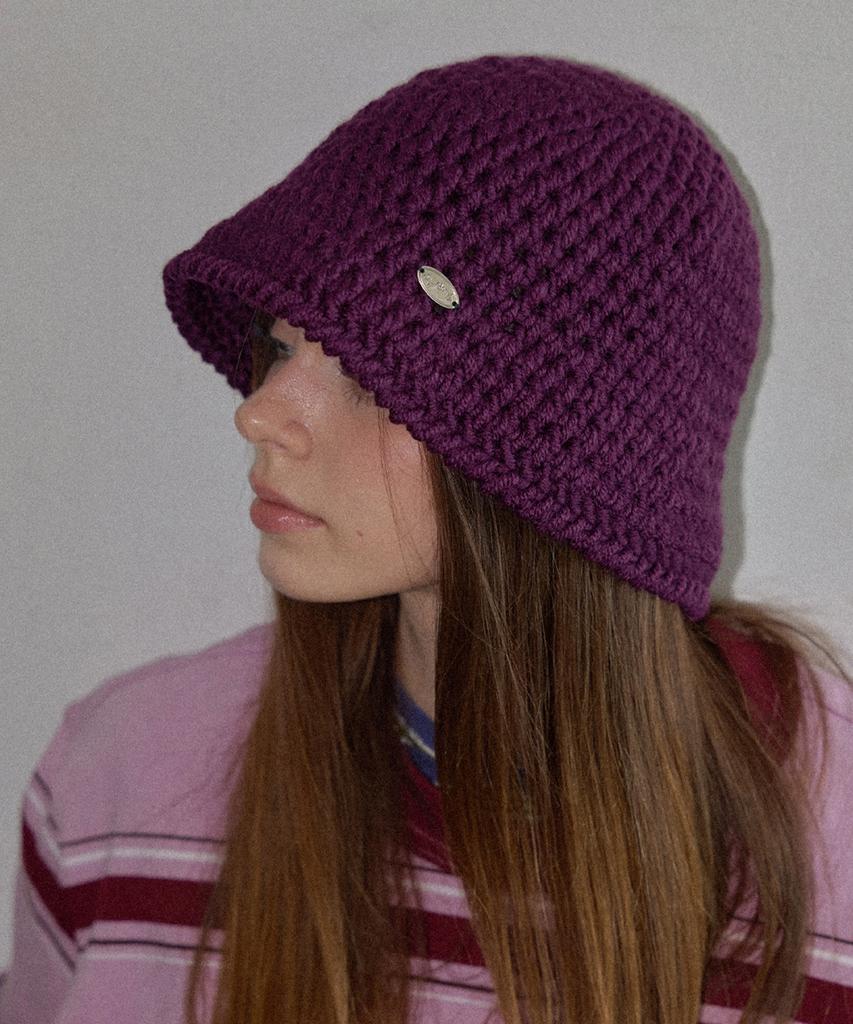 Seullouseulloulli Haul Winter Wool Handmade Crochet Knit Bucket Hat _ 9 Colors