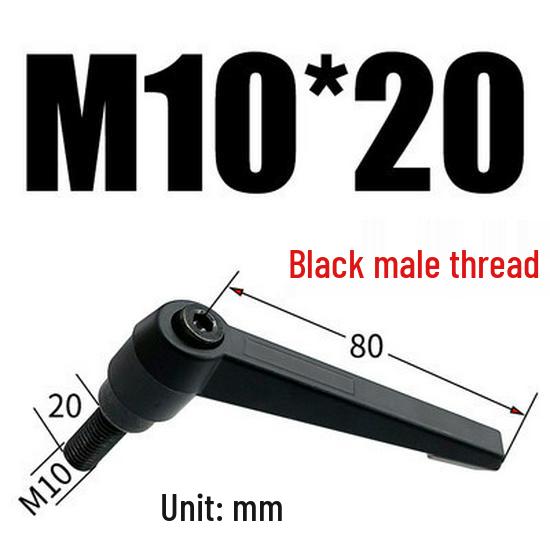 Adjustable Ratchet Handle L-Shaped Wrench with M5/M10/M16 Set Screw 7-Shaped Quick Lock Bolt