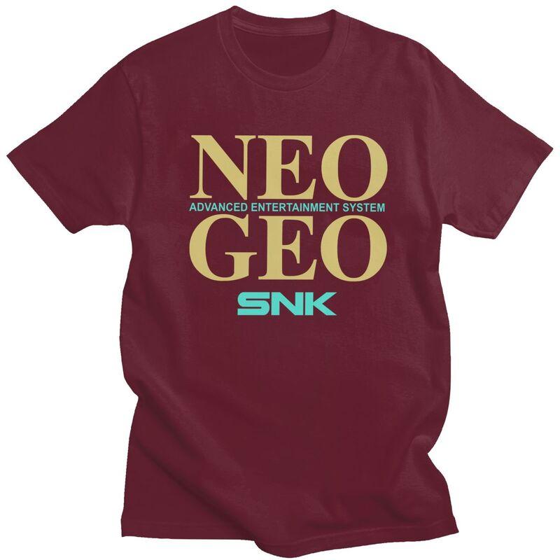 Vlastní pánská retro trička s arkádovou hrou Neo Geo Snk, trička s krátkým rukávem z bavlny, klasická trička, trička pro volný čas, volný střih