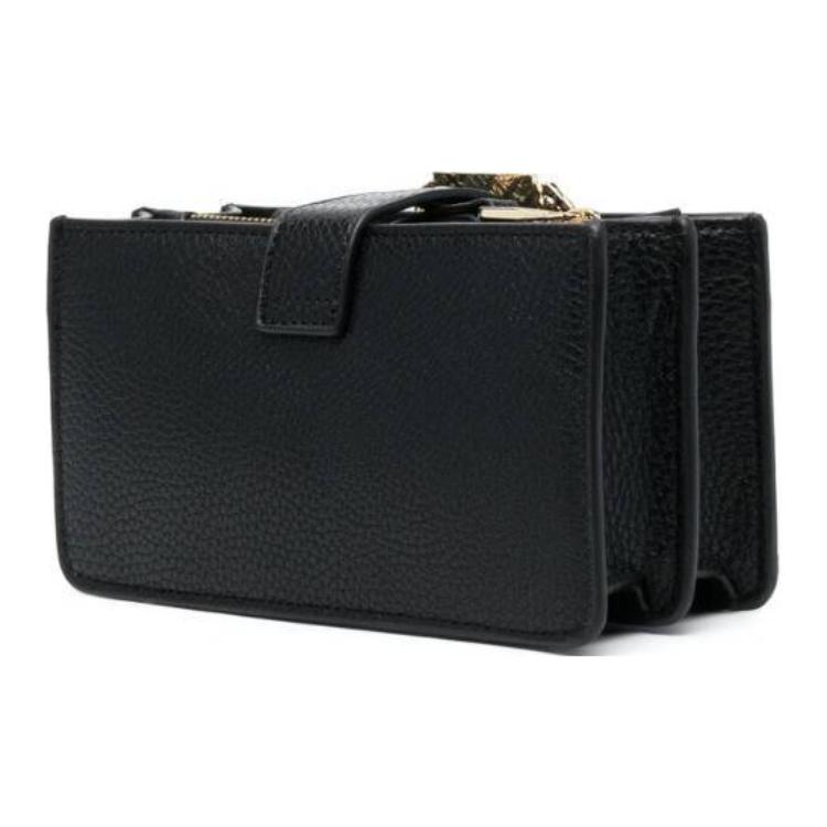 Versace Jeans Couture Logo Engraved Buckle Detachable Shoulder Strap Polyester Shoulder Crossbody Bag Women bags Black 74VA4BFYZS413899