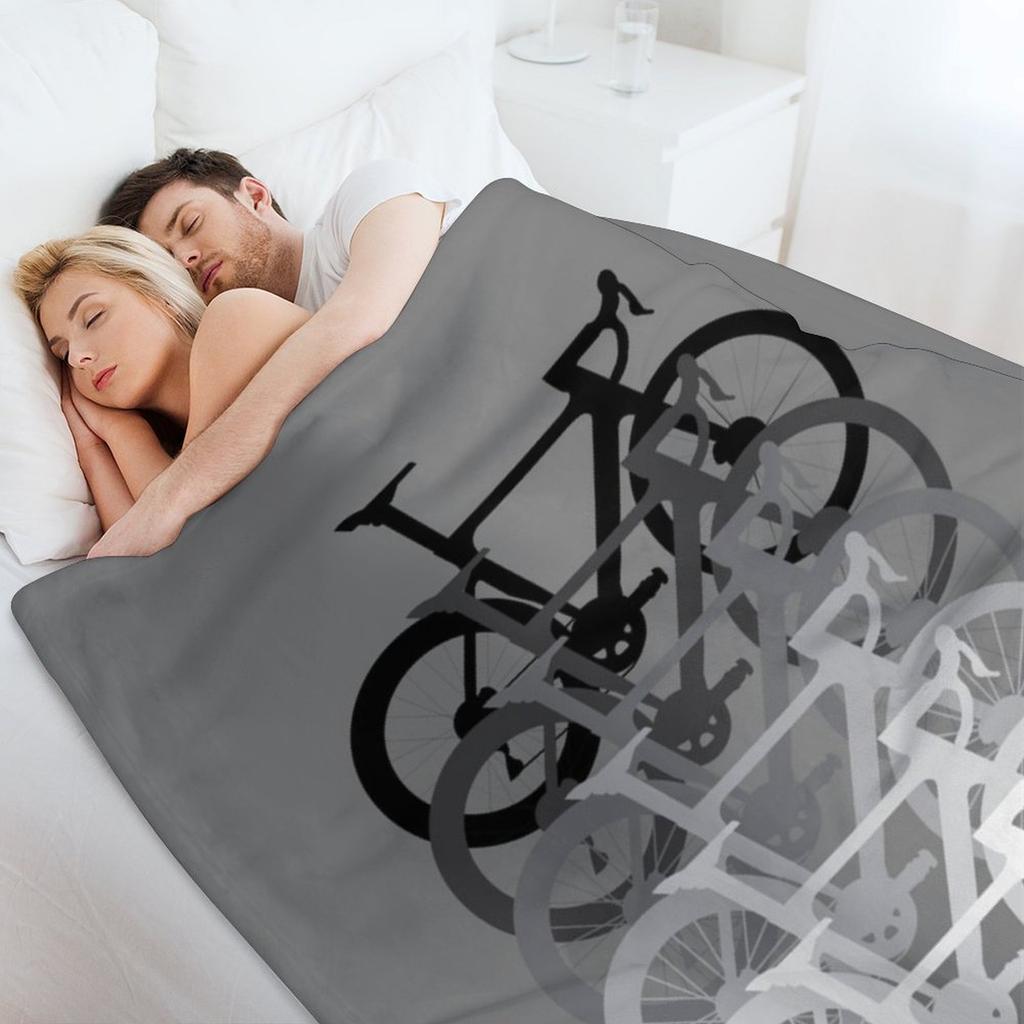 Road Bike Fade Throw Blanket Hairys christmas decoration For Sofa Thin Sofas Blankets