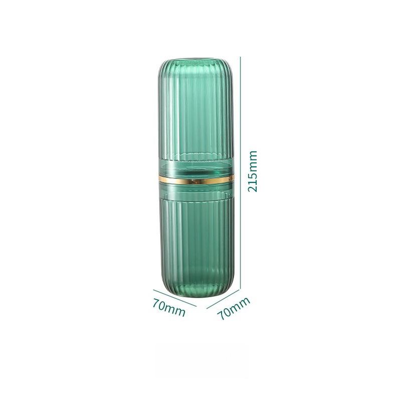 New Cream Wind Portable Travel Mouthwash Cup Brushing Cup Washing Toothset Toothpaste Toothbrush Storage Box