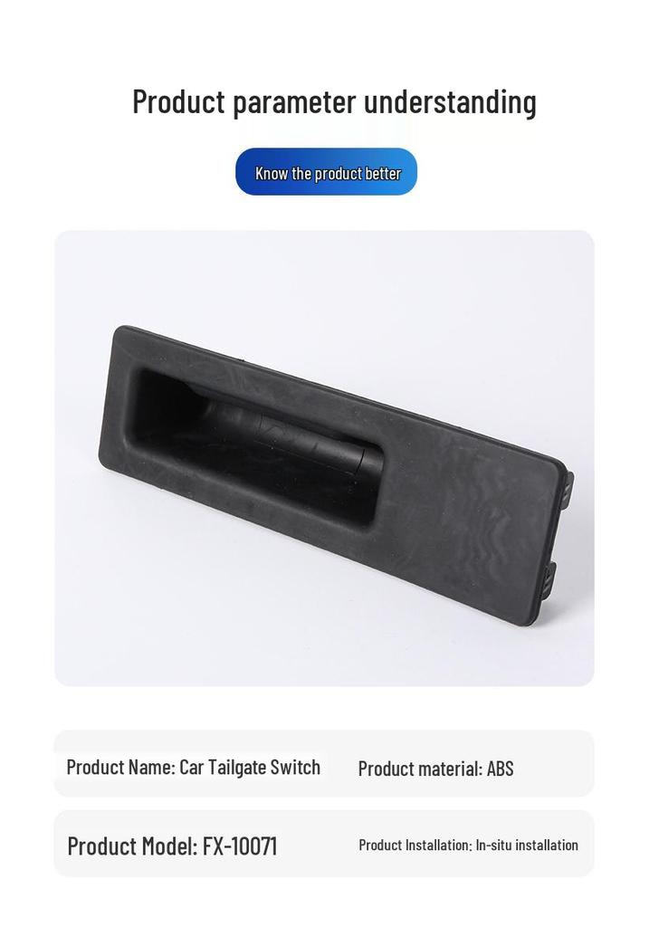 Trunk Lid Handle Tailgate Switch for X1 and X3 Models