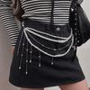 Flower Pearl Tassel Necklace Ladies Sexy Pearl Multi-Layer Body Chain Elegant Waist Chain For Beach Outfit Fashion Accessory