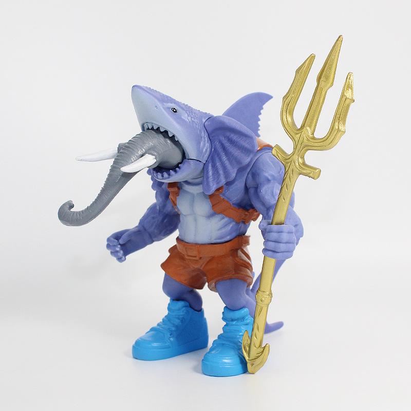 

Tung Tung Tung Sahur Sea King Shark Fusion Monster PVC Statue Collectible Model Gifts Toys