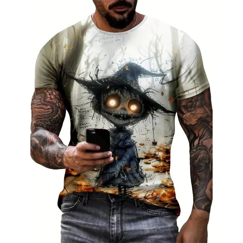 Lustige Cartoon Tierdruck Lässige Kurzarm T-Shirts Vintage T-Shirts