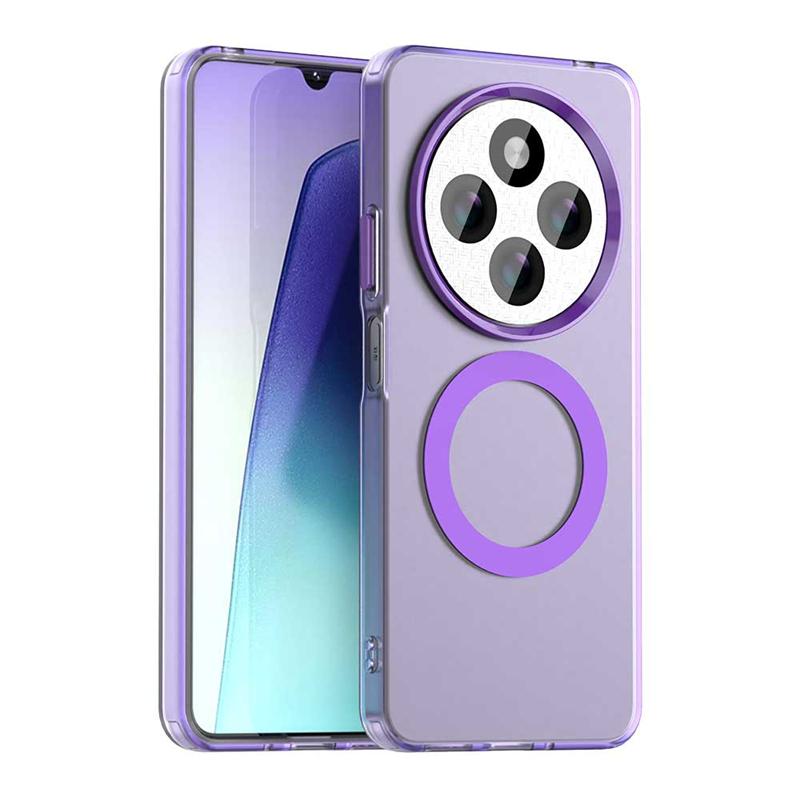 Transparent Case For Xiaomi Poco C75 Case Poco C75 Anti-knock Magnetic Adsorption Wireless Charge Back Cover For Poco C75 Case
