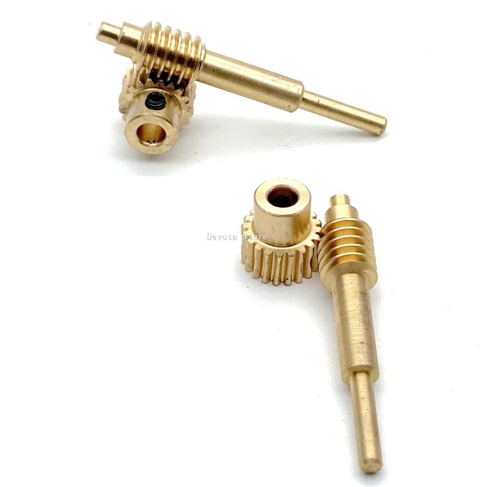 0.5M 20/30/40/50/60 Teeth Copper Worm Shaft Gear Combination 1:20 1:30 1:40 1:50 1:60 DIY