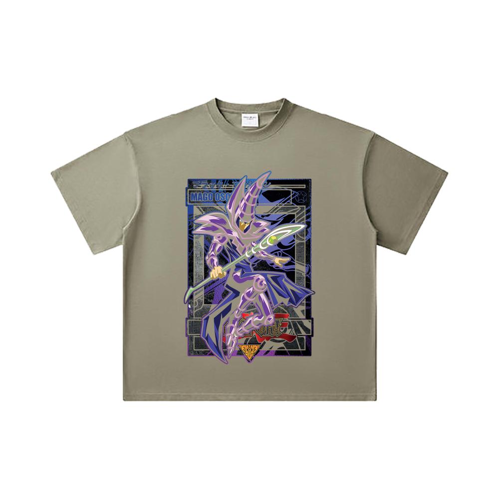 260 GSM Double Yarn 32 Count 100% Cotton Yu-Gi-Oh V5 Mago Oscuro Print Unisex Heavy Cotton T Shirt