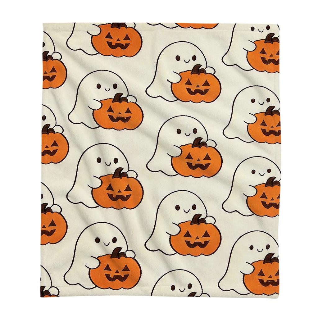Halloween Pumpkin Throw Blanket for Couch Sofa - Cozy Decorative Blanket for Holiday Warmth