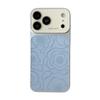 Elegant Floral Full-Coverage Window Case for iPhone 14-17 Pro Max