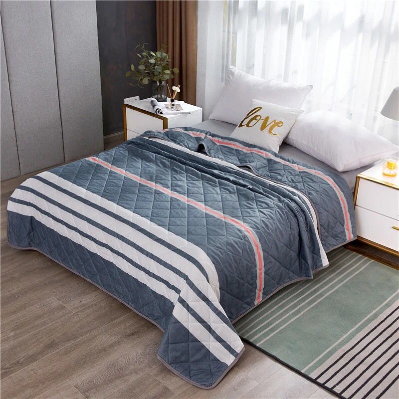 2021 summer washed quilt 1 pcs soft breathable skin-friendly and cool blanket thin new quilt bedspread