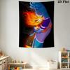 Vivid Fire and Water Pattern Home Decor Tapestry, Wall Hanging, Decorative RV Wall Cloth.SGT0917474