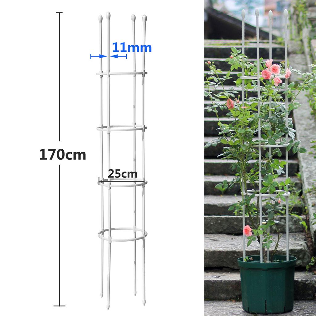Garden Trellis Shelf Flower Tower Support Rack Plug-in Frame Rose Vine Tomato Climbing Trainer Plant Vegetable Growing Stander