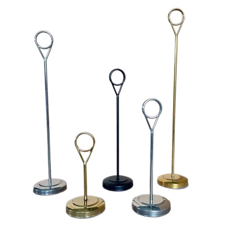 Stainless Steel Table Card Holder for Weddings, Restaurants, Buffets, and Business Cards