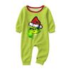 Christmas Printed Parent-child Plush Home Wear Set