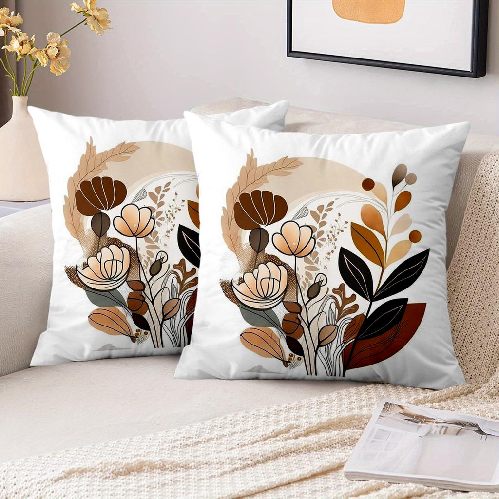 1 Pieces Bohemian Floral Patterned Throw Pillow Set Polyester pillowcase, sofa decorative cushion cov Headboard Pillow