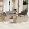 VidaXL Garden Lounge Set with Cushions 13 Pcs, Patio Sofas, Patio Furniture Set, Outdoor Furniture, 3256388