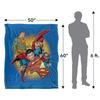 SUPERMAN Silky Collage Supersoft Blanket