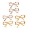 2Pcs Bowknot Lapel Pins Cute Bow Brooch Pins Women Fashion Collar Pin Stylish Accessory for Scarves Shawls Sweaters Dresses Hats