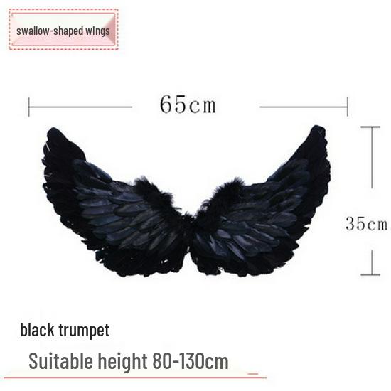Angel Feather Wings Cosplay Props for Children & Adults - Ideal for Halloween & Parties