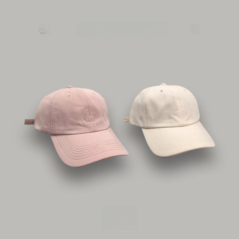 Chic Pink Baseball Cap For Women Breathable Adjustable Design Letter
