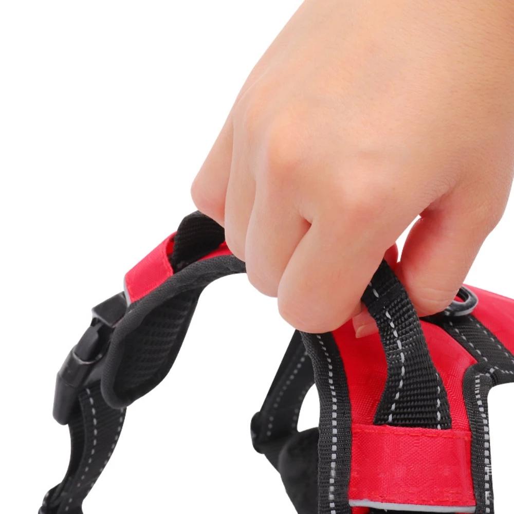 Klassisches Nylon Hundegeschirr Kein Ziehen Atmungsaktives Reflektierendes Haustiergeschirr Weste Für Kleine Große Hunde Outdoor Laufen Hunde Trainingszubehör