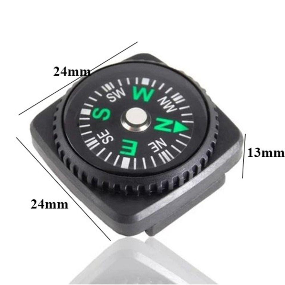 5pcs High Quality Portable Belt Buckle Black 20mm Mini Compass Survival Navigation Tool Outdoor Tool