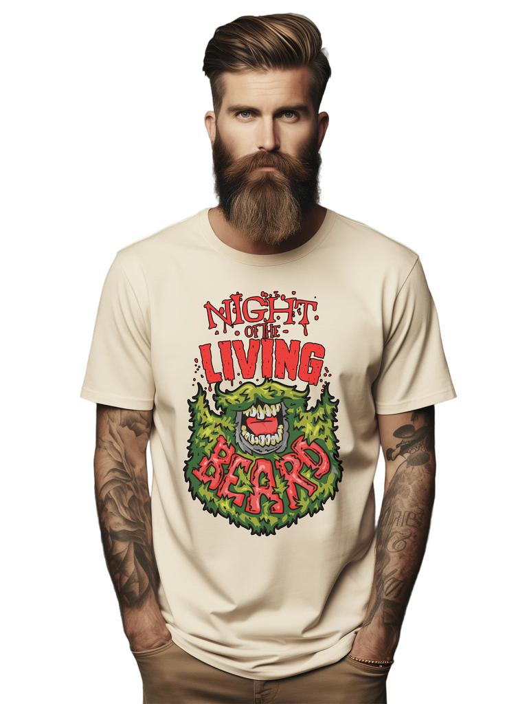 PrintBar Night of the Living Beard t-shirt - Funny and Bewhiskered! Unleash the