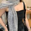 Korean Version Sunscreen Shawl Long Female Headscarf Casual Women's Lace Scarf