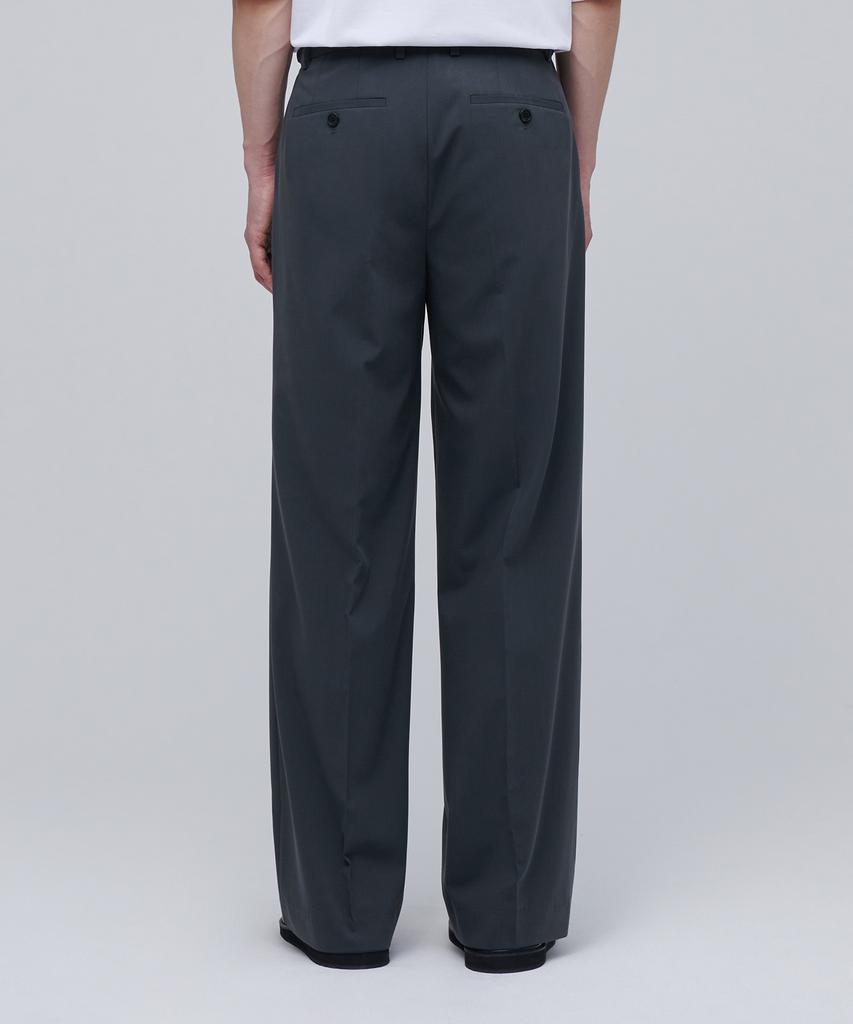 Musinsa Standard [Cooltandard] Real Wide Hidden Banding Slacks [Iron Gray]