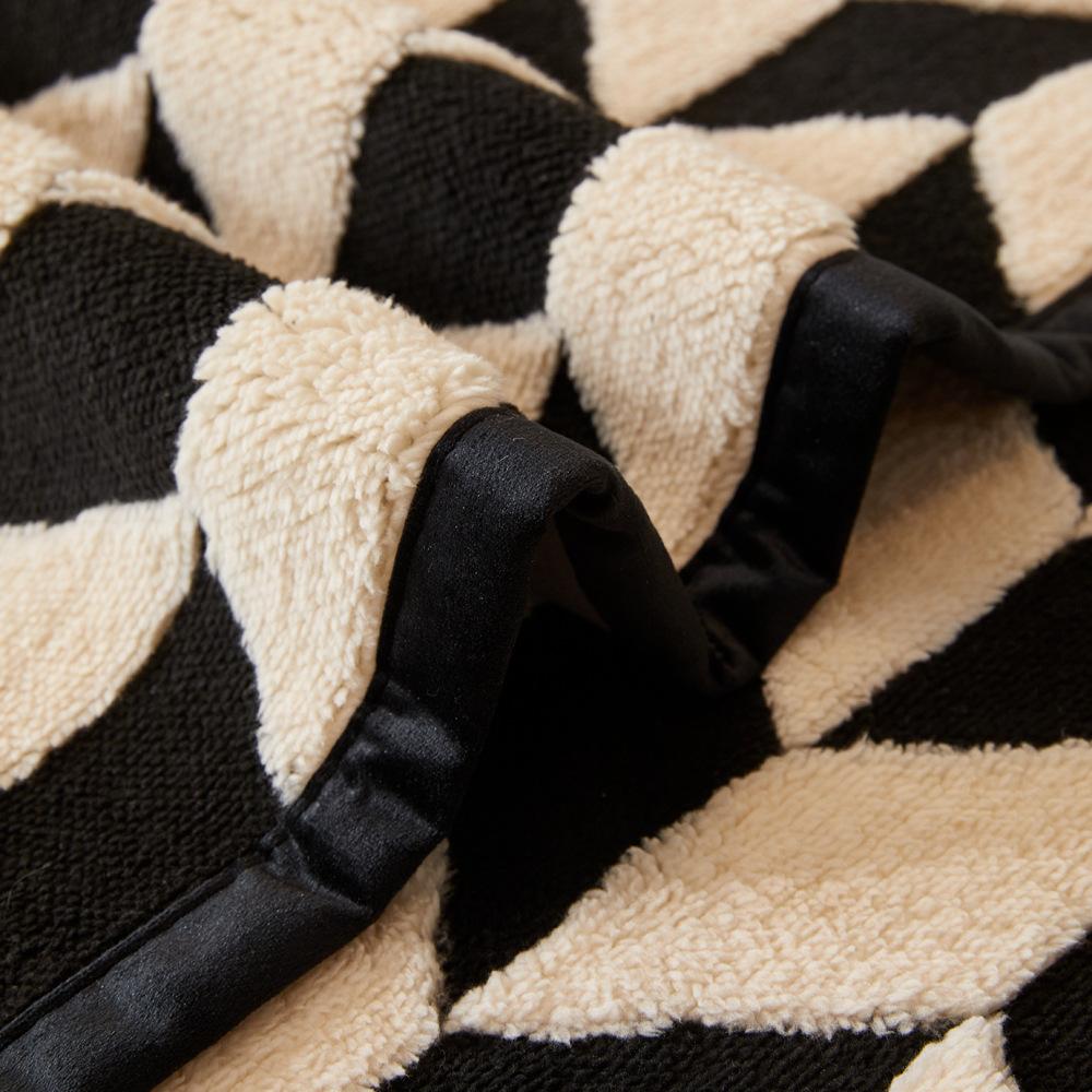 Shu Cotton Lint Sofa Cushion  Autumn And Winter New Thickened Seat Cushion Non-Slip Sofa Cover Light Luxury High-End Cover