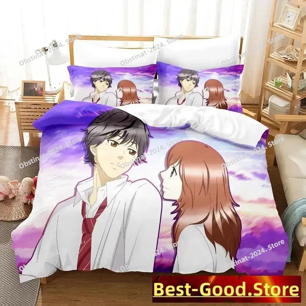 3D AO HARU RIDE Bedding Set Single Twin Printed Bed Set With Pillowcase Bed Duvet Cover Soft Single Double Queen Super King Size