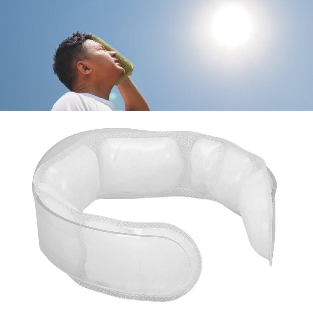 Neck Cooling Tube TPU PCM Reusable Wearable Ice Cooling Neck Cooler for Heat Hot Weather Outdoor Sports