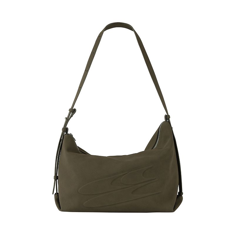 

Cryingcenter Матовый узор Асимметричная сумка через плечо Сумка-мессенджер Рюкзак Большая вместимость Сумка для повседневной работы Одежда Tea Brown