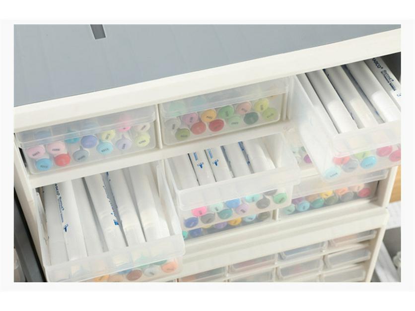 Combinable Drawer-Style Compartment Box for Screws, Parts, Building Blocks, and Electronics