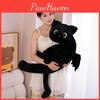 Plush Black Cat Pillow Large Cute Animal Toy For Bedroom Decor And Gift